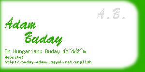 adam buday business card